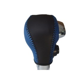 torikoro-re EX MH35/55 's Wagon R MA36 Rio Blue Black Leather X Blue Stitching 3S – 36 DIY Shift Knob Genuine Leather w/Spool Replacement Kit 1bk3s36l1b1l