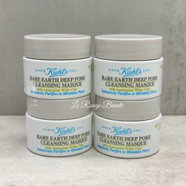 Kiehl's Lot 4x Kiehl's Rare Earth Deep Pore Cleansing Masque 0.5oz / 14ml ea Travel Size
