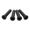 4pcs Front A Arm Long Bushing with Spacer Black Replacement