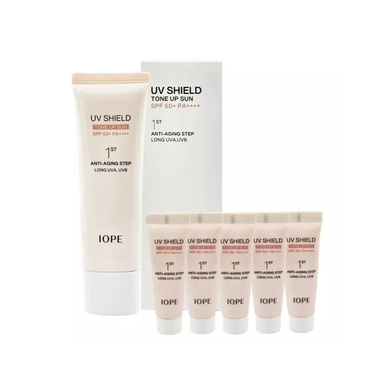 IOPE 아이오페 유브이 쉴드 톤업 선크림 50ml x2개/50ml+10mlx5개/ 구성선택 IOPE