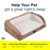 Serta Orthopedic Quilted Couch Dog Bed for Pets – Desert