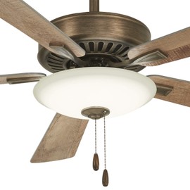 Minka-Aire F656L-HBZ Contractor Uni-Pack 52 Inch LED Pull Chain Ceiling Fan in Heirloom Bronze Finish