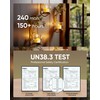 Homemory 12Pcs Timer Tea Lights, Flameless Flickering Auto Tea Lights