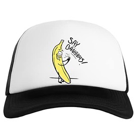 Gunmant Say Bananas for Selfie Men's Women's Baseball Classic Cap Unisex Adjustable Snapback Men's Women's Cap, black, Einheitsgröße