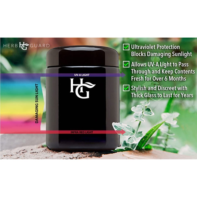 Herb Guard - Half Oz Airtight Jar and Smell Proof