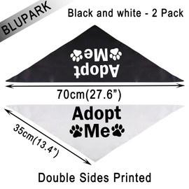 Funny Dog Bandana Dog Scarf Adopt Me Triangle Printed Bibs Pet Scarf for Pet Birthday Gift (Adopt Me)