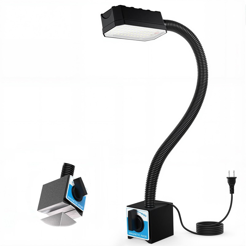 Kuoleopa 20W Magnetic Work Light, 2000LM 20in Flexible Gooseneck LED