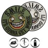 Funny "Smile! It is gonna get worse" biker iron-on patch,