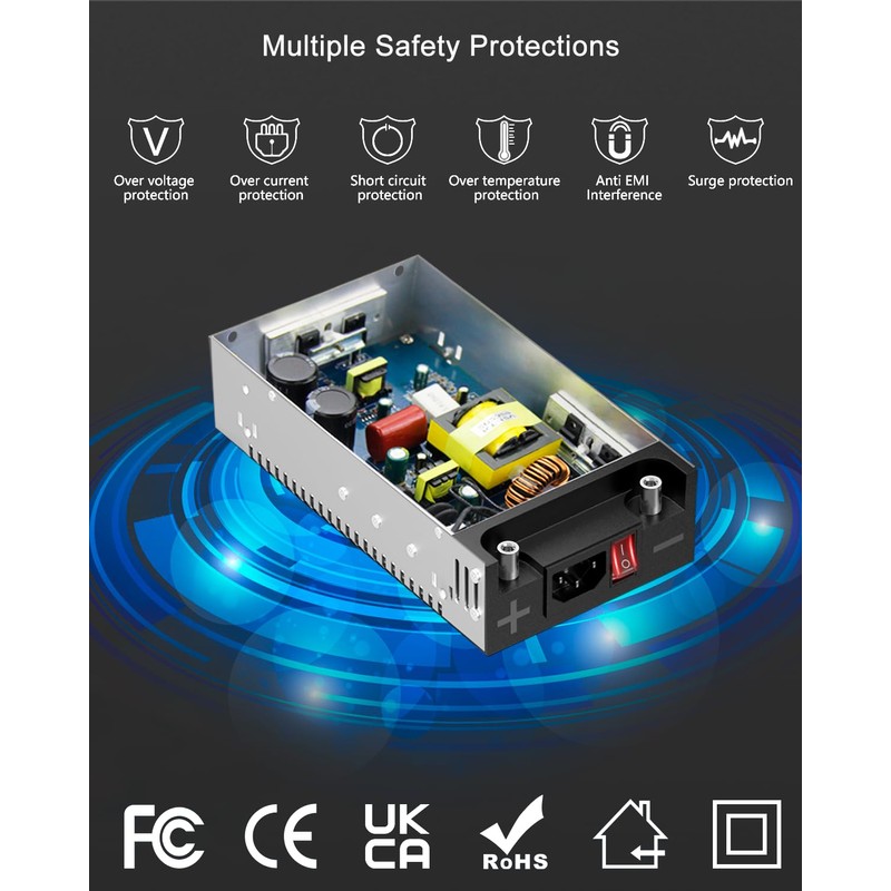 ALITOVE 5V 60A Power Supply 300W AC to DC Converter