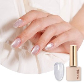 MachiU Crys-4 Clear Magnet, Ultra Fine Color Gel, Magnetic Nails, Silky Magnets, 4 Micron Gel Nails, Self Nails, UV and LED Compatible, Magnetically Compatible