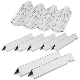 QuliMetal Grill Parts For Weber Genesis II E-410/E-415/E-435, Flavorizer Bars and Heat Deflectors for Weber Genesis II LX E-440 Series, Grill Parts For Weber GS4 66686 66041 66033, 17" Stainless Steel