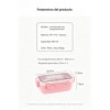 Lonchera Hermética 840 Ml Con Cubiertos Rosa
