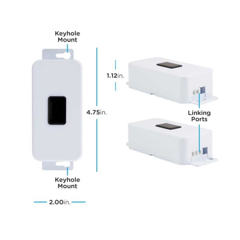 Enbrighten BrightLink Motion Activated Switch, Motion Sensor Switch, Under Cabinet