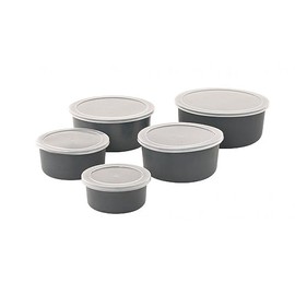 Outwell Tulip Bowls & LIDS Set × 5 Bowls with lid