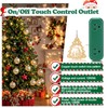 Touch Light Switch Christmas Tree Shaped Decoration Pendant Universal 3-Pin