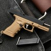 Zhongren G-17 Tactical Mini Keychain Metal Key Chain with Moving