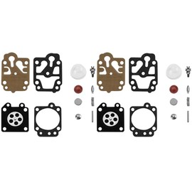 Lawn mower carburetor parts primary pump parts - applicable to Walbro WYJ/WYL series carburetor repair diaphragm set for brush cutters and lawn mowers compatible 24 sets