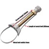 Adjustable Oil Filter Wrench - OilFilter Removal Tool with Non-Slip