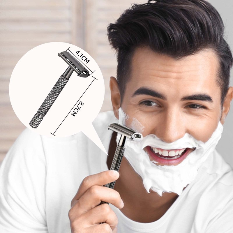 MITEGELO Rastrillo para Afeitar Hombre, Maquinilla de afeitar, Sets de