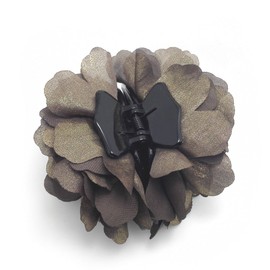Meilliwish Flower Fabrics Hair Claw Clip (LightBrown)(D06)