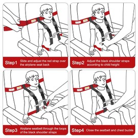  F&F Child Airplane Safety Travel Harness - Ride Safer Travel Vest - Travel Harness Seat Baby - Toddler Airplane Seat - Airplane Car Seat - Toddler Harness Airplane - Safe Seatbelt Approved for Kids