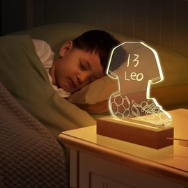 Gifts Football for Boys, Football Night Light, Football Lamp for Kids, with Colorful Alarm Clock Modes, Football Decor for Room, Boys Birthday Gifts