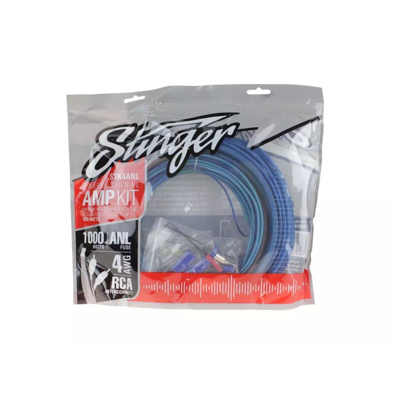 STINGER SELECT SSK4-ANL / 4 GA COMPLETE AMPLIFIER WIRING KIT