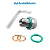 TIKSCIENCE M14.1-1.5 x 15mm Oil Drain Plug Oversize Piggyback, Stainless