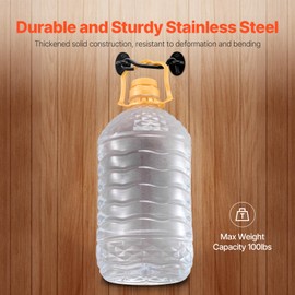 Happybuy Hook and Eye Gate Latch - Your Reliable Securing Solution! This Set of 2 latches, Made of Stainless Steel, Comes with mounting Screws