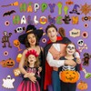FINGOOO 45 PCS Halloween Cutouts, Cute Happy Halloween Paper Cut