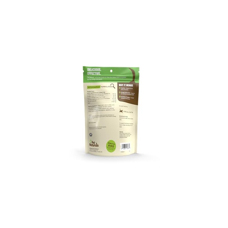 Suplemento Gatos Hairball Chew Control Bolas de Pelo y Salud