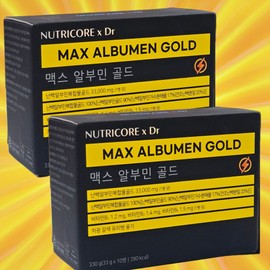 Nutricore Max Albumin Gold 1+1 20 bottles High content egg white silk albumin 10 bottles, 2 boxes / 뉴트리코어 맥스 알부민 골드 1+1 20병 고함량 난백 실크 알부민 10병, 2박스