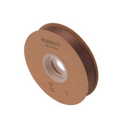 RibFlox Double Side Satin Ribbon, Continuous 20 Yards,Use for Craft Bows Bouquet, Gift Wrapping, Wedding Decoration, Floral Arrangement (Coffee, 5/8 inch)