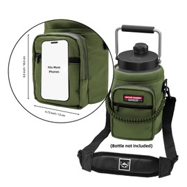 NATURE PIONEOR Insulated Water Bottle Holder Green