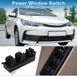 A ABSOPRO Power Window Switch No.8482002400 Front Right Driver Side Window Control Switch for Toyota Corolla Vios 2014-2017 Black