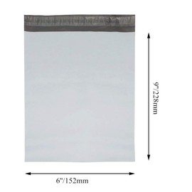 100 x 152mm x 228mm Plastic Mailing Bags Waterproof Opaque Self Seal Mailing Bags