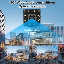 IFWATER 4k USB Camera Autofocus 100 Degree No Distortion Lens Color Night Vision USB Camera for Computer UVC USB2.0 Lightburn Camera IMX415 USB Security Camera PC Camera for Raspberry Pi Jetson Nano