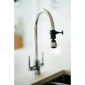Eco-flow Tucana Tap Adapter| Two Function Tap Aerator/Shower Flow with 360 Rotation | Water Saving, Fits in Mins | Italian Made