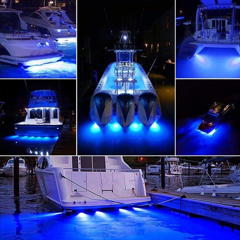 Blue 27 50W Underwater Marine Transom Lights - 316 Stainless