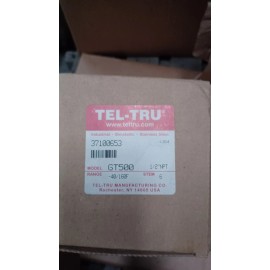 Tel-tru Temp Gauge, 1/2" Npt conn., -40-160F, Stem 6, 5" dial face, Stainless St