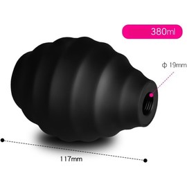 Lavado anal Irrigador de silicona para limpieza anal y vaginal, dispositivo de enema para adultos, limpiador íntimo, herramienta de estimulación y limpieza profunda