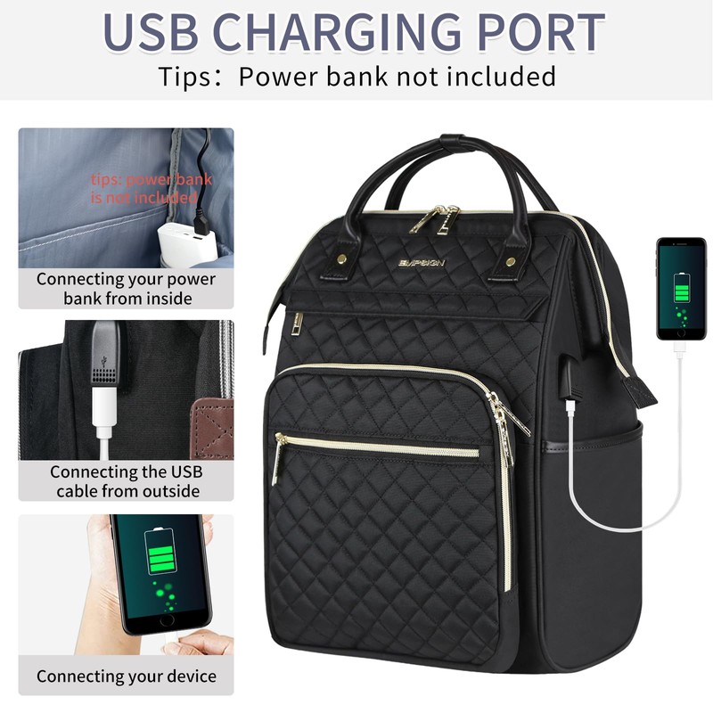EMPSIGN 17 Inch Laptop Backpack for Women, Work Business Travel