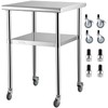 VEVOR Stainless Steel Prep Table, 24 x 24 x 33.5