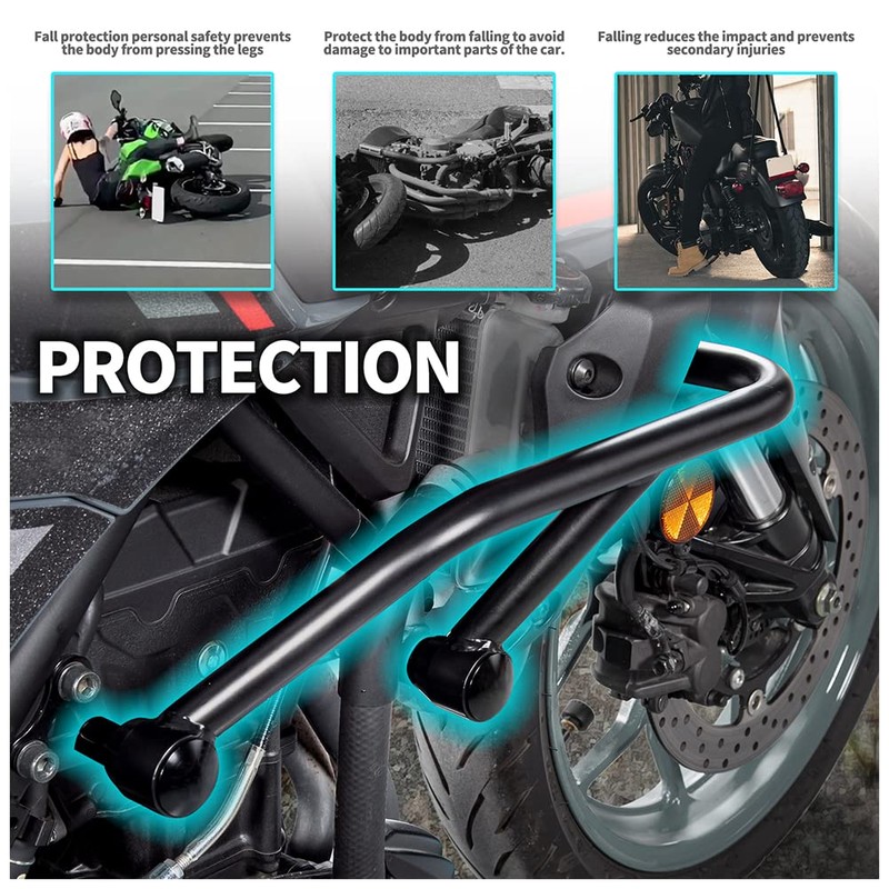 Motorcycle Steel Crash Bar Highway Freeway Engine Guard Bumper Frame