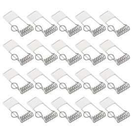 PATIKIL 40x20mm Downlight Spring Clips, 50 Pack Emitting Diode Recessed Lighting Accessories Securing Clamps for Ceiling Lamp, White
