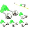 5Pcs Fishing Bells for Rods, Fishing Pole Bells Clamp, Fishing