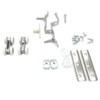 COMOK Zinc Alloy 4-Wheel Metal Hanging Sliding Wardrobe Closet Door