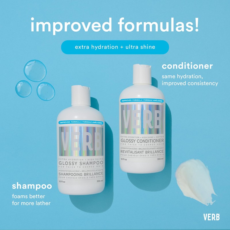 VERB Glossy Shampoo, 12 fl oz