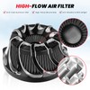 kekykm Twin Cam Air Cleaner Intake Filter Kit For Harley