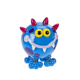 Mousehouse Gifts - Blue Monster Piggy Bank with Spring Legs, Charming Money Box for Kids, Boys & Girls